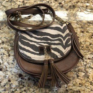 Charming Charlie Zebra Print Crossbody